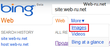 Индексация картинок в Bing