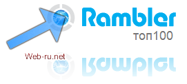 добавить сайт в каталог Рамблер Топ 100 и установить счётчик Рамблер